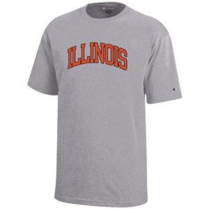 ILLINOIS ARCH YOUTH T-SHIRT -  oxfordheather